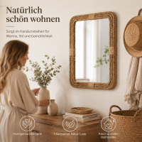 Spiegel Wandspiegel Nodo - Juteband-Rahmen