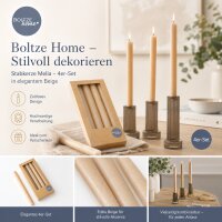 Boltze Home Stabkerze Melia 4er-SET - Beige