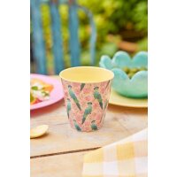 Rice Melamin Becher Medium - Exotic Bird Print