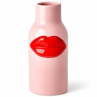 Rice Keramik Vase Kussmund - 10 x 25 cm