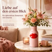Rice Keramik Vase Kussmund - 10 x 25 cm