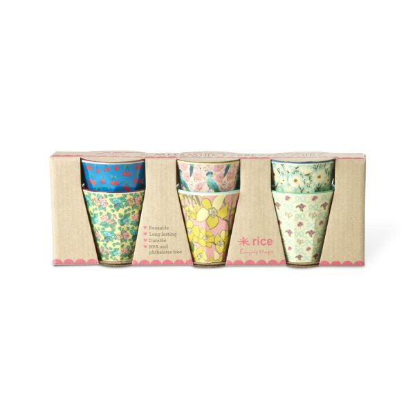 Rice Melamin Becher 6er-Set - Show Your True Color 80ml