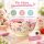 Melamin Kinderschüssel 15cm Rosa Pastellrosa mit Fun-Fair-Print