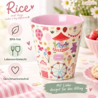 Melamin Becher 250ml Rosa Pink - Kinder Trinkbecher für KITA