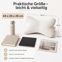 Kissen Leseknochen Fleecy - Natur