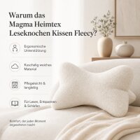 Kissen Leseknochen Fleecy - Natur
