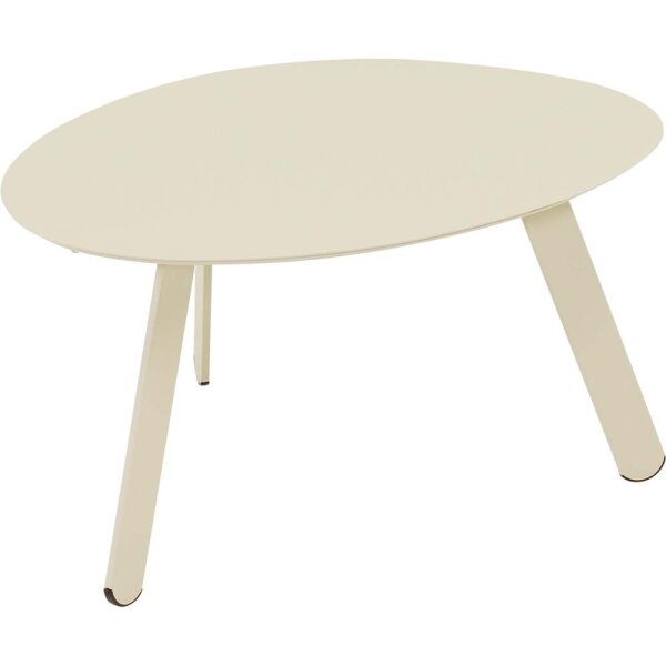 Garten-Beistelltisch in Creme 74x60x35,5cm