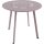 Garten-Beistelltisch Rosa Ø50x45 cm – runder Metalltisch mit Dekor