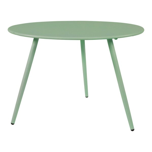 Garten-Beistelltisch Grün Ø45x35 cm – runder Metalltisch für Balkon & Terrasse