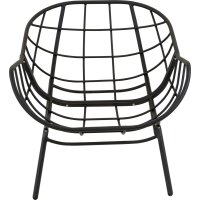 Relaxsessel Cozy Stone Aluminium Olefin Schwarz Grau 97 x 101 x 93 cm