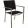 Stapelstuhl Marmaris Edelstahl schwarz - 4er Set