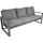 Loungebank Pina Colada Negro 209x80cm