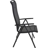 Gartenstuhl Hochlehner LOTIS NEGRO mit 5-fach verstellbarer Lehne