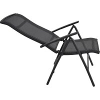 Gartenstuhl Hochlehner LOTIS NEGRO mit 5-fach verstellbarer Lehne
