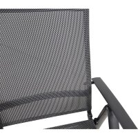 Gartenstuhl Hochlehner LOTIS NEGRO mit 5-fach verstellbarer Lehne