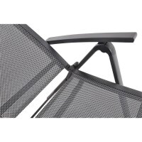 Hochlehner-Klappsessel HERA NEGRO – verstellbarer Gartenstuhl