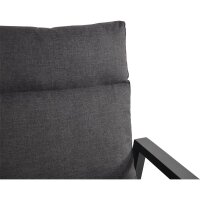 3er Loungesofa OHIO NEGRO – Gartenbank mit Polstern & verstellbarer Lehne