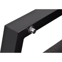 2er Loungesofa OHIO NEGRO – Gartenbank mit Polstern & verstellbarer Lehne