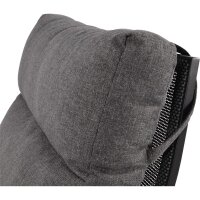 2er Loungesofa OHIO NEGRO – Gartenbank mit Polstern & verstellbarer Lehne