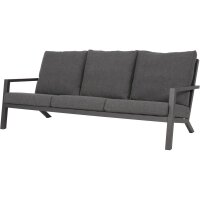 3er Loungesofa DOWN TOWN anthrazit mit Polstern – Gartenmöbel modern