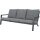 3er Loungesofa DOWN TOWN anthrazit mit Polstern – Gartenmöbel modern