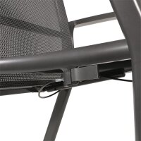 Hochlehner-Stapelsessel MOJITO NEGRO II – verstellbarer Gartenstuhl