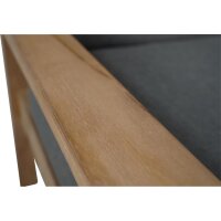 2er Loungesofa STAFFORD – Gartenbank aus Teakholz mit Polstern