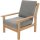 Loungesessel STAFFORD – Gartensessel aus Teakholz mit Polstern