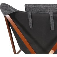 Schmetterlingsstuhl GREY – Butterfly Chair mit Holzgestell & Stoff