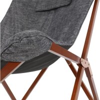 Schmetterlingsstuhl GREY – Butterfly Chair mit Holzgestell & Stoff