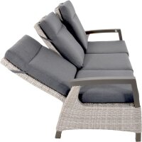 3er Loungesofa PRATO MOUNTAIN – Gartensofa verstellbar mit Polstern