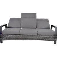 3er Loungesofa PRATO FORTE – Gartenlounge Sofa Polyrattan
