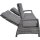 3er Loungesofa PRATO FORTE – Gartenlounge Sofa Polyrattan