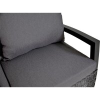 Eck-Lounge-Set PRATO FORTE – Garten Lounge Polyrattan Anthrazit