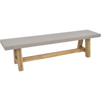 Bank JUDY – Gartenbank mit Betonoptik & Akazienholz