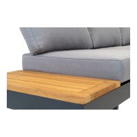 Lounge-Set BARBADOS – Gartenlounge aus Aluminium & Teak, variabel