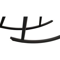 Schaukelsessel AMALFI aus Aluminium mit Polstern in Grau