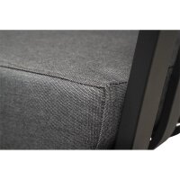 Schaukelsessel AMALFI aus Aluminium mit Polstern in Grau