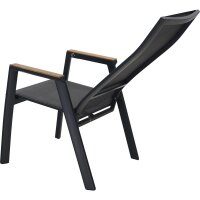 Hochlehner-Stapelsessel AMIR TEAK NEGRO mit Teak-Armlehnen