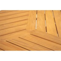 Diningtisch LONTANO dreieckig 170 cm mit Teak FSC® Tischplatte