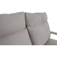 2er Loungesofa OHIO CREMA – verstellbare Gartenbank mit Polstern