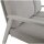 2er Loungesofa OHIO CREMA – verstellbare Gartenbank mit Polstern
