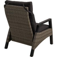 Loungesessel TREVISO BRICK – verstellbarer Gartensessel in Grau