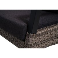 Loungesessel TREVISO BRICK – verstellbarer Gartensessel in Grau