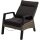 Loungesessel TREVISO BRICK – verstellbarer Gartensessel in Grau