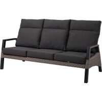 3er Loungesofa TREVISO BRICK – verstellbare...