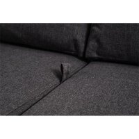 3er Loungesofa TREVISO BRICK – verstellbare Gartenbank in Grau