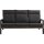 3er Loungesofa TREVISO BRICK – verstellbare Gartenbank in Grau