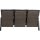 3er Loungesofa TREVISO BRICK – verstellbare Gartenbank in Grau