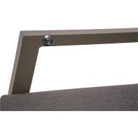 Loungesessel TREVISO MOUNTAIN – verstellbarer Gartensessel in Taupe